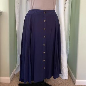 Torrid challis button down midi skirt size 3 22-24